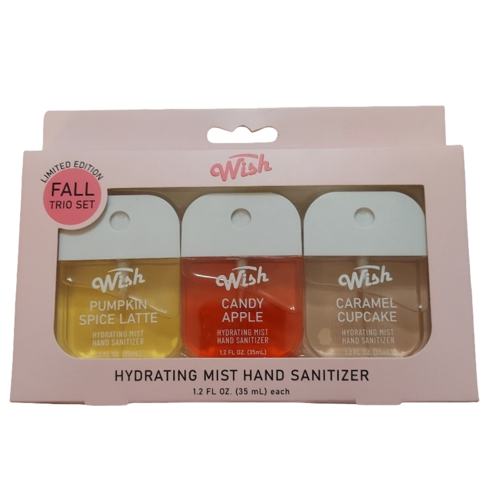 Wish Hydrating Mist Hand Sanitizer Limited Edition Fall Trio Set